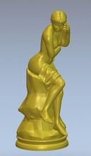 3d model relief  for cnc or 3D printers in STL file format Girl on a pedestal 2024 - buy cheap