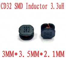 3000 piezas SMD inductancia de potencia SMD CD32 3.3uH 3R3 Chip Inductor 3*3*2mm sin apantallar bobinado 2024 - compra barato