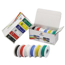 Cable de silicona flexible para manualidades, kit de alambre de cobre estañado, 6 colores, 36 m/caja, 118 pies, 20 AWG, 6 m 2024 - compra barato