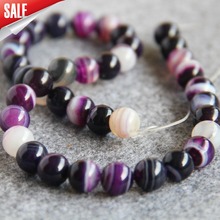 New For Necklace&Bracelet 10mm Multicolor Natural Purple Onyx Beads Round DIY Loose Stone Carnelian 15inch Women Jewelry Making 2024 - buy cheap