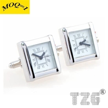 TZG11078 Workable Watch Clock Cufflink Cuff Link 1 Pair Free Shipping Promotion 2024 - buy cheap