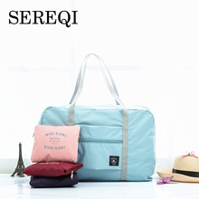 SEREQI-Bolso de viaje plegable de nailon para hombre y mujer, bolsa de equipaje de gran capacidad, impermeable, grande 2024 - compra barato