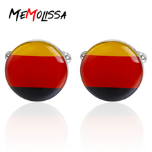 MeMolissa 3 Pairs Wedding Cufflinks Germany National Flag Cuff Buttons Shirt Silvery Fashion Men's Jewelry Accessories 2024 - buy cheap