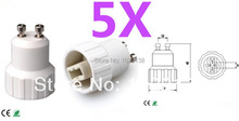 5pcs GU10 to G9 LED socket adapter GU1-G9  Light bulb base Lamp Holder converter Free Shipping With Tracking No. 2024 - buy cheap