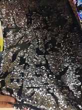 Top selling African Lace Voile African Lace Fabric Sequin Mesh Fabric  Mesh Fabric Latest 4.5*1.35m/lot Hot Sale BZL-32158 2024 - buy cheap