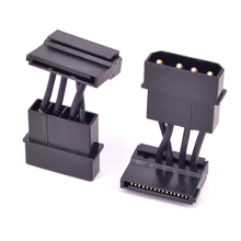 Прямоугольный 15Pin SATA к 4pin IDE кабель питания штекер к штекеру SATA SSD порт к Molex D разъем конвертер Кабель 2024 - купить недорого