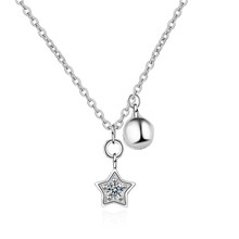 LUKENI Charm Crystal Star Female Pendants Necklace Jewelry Top Quality Silver 925 Girl Choker Necklace Lady Valentine's Day Gift 2024 - buy cheap