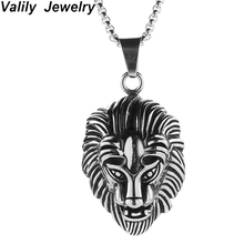 EdgLifU Hip Hop Big Lion Head Pendant & Necklace Animal King Vintage Gold/Silver Color Box Chain For Men/Women Jewelry Wholesale 2024 - buy cheap