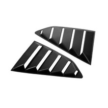 Janela traseira do carro side vent grelhas colher capa guarnição 2 pçs preto acessórios do carro estilo apto para chevrolet camaro 2017 2018 2024 - compre barato