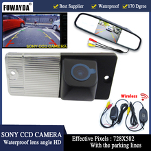 FUWAYDA-Cámara de Vista trasera de coche, CCD a Color inalámbrica para KIA SPORTAGE SORENTO, con Monitor de espejo retrovisor de 4,3 pulgadas 2024 - compra barato