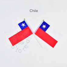 Banner de decoração da bandeira chilena 14*21cm, conheça o desate, festa, mães, bandeira nacionais, decoração de casa 2024 - compre barato