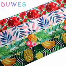 Duwes fita de gorgorão de frutas e abacaxi, acessório de decoração para cabelo, 1.5 ''50 jardas 38mm d920 2024 - compre barato