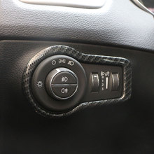 Embellecedor de Panel de botones para luces delanteras de coche, pegatinas para Jeep Renegade 2014, 2015, 2016, 2017, 2018, 2019, accesorios 2024 - compra barato