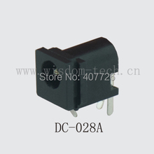 Free shipping 10pcs/lot DC028A DC connector pin1.7*O.D.4.8 plug power jack DIP 3pin PCB mounting 2024 - buy cheap