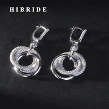 HIBRIDE-pendientes colgantes para mujer, diseño único y brillante, accesorios Brincos, joyería, regalos de fiesta, E-935 2024 - compra barato
