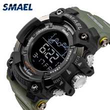 SMAEL Military Sports Watches Men Alarm Waterproof Watch LED Back Light Shock Digital Wristwatches Relogio Masculino 1802 2024 - buy cheap