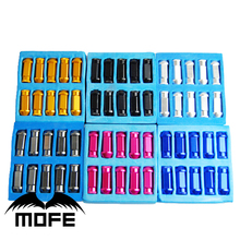 MOFE Corrida Logo Original 20 pçs/set Roda Lug Nuts P1.25 50mm Alumínio Titânio Preto Prata Azul Vermelho 2024 - compre barato