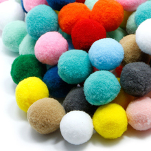 100pcs 10/15/20/25/30mm Soft Fluffy Plush Pom Pom Mini Pompom Balls For Wedding Decoration Kids Toys DIY Craft Supplies 2024 - buy cheap