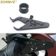 ZORBYZ Universal Motorcycle Black CNC Cruise Control Throttle Clamp Lock Assist Retainer Grip 2024 - buy cheap