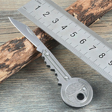Camping  Pocket Knife Key Chain Knife Peeler Portable Camping Key Ring Knife Tool Mini Key Knife Fold Key 2024 - buy cheap