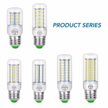 Светодиодная лампа E14 G9 Corn Bulb светодиодный E27 220V bombillas светодиодный Bulb home светильник 3W 5W 9W 10W 12W 15W 18W 20W 25W s 5730 2024 - купить недорого