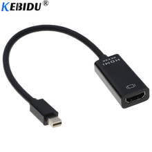 Kebidu 1 pces mini dp para hdmi-adaptador de conversor de cabo compatível 4k displayport expositor porta dp adaptador para mac macbook pro ar 2024 - compre barato