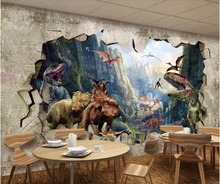 Beibehand-papel de parede de foto personalizada, murais 3d, dinossauro antigo, kingdom, estéreo, tv store, fundo de parede 2024 - compre barato