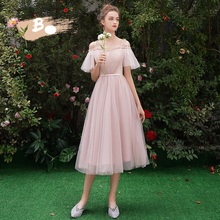Elegant Pink Bridesmaid Dress Ever Wedding Party DressesFloor Length Wedding Bridesmaid Gown Formal Party Gowns vestidos 2024 - buy cheap