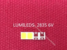 Free shipping   100piece/lot   FOR LUMILEDS  backlight Article lamp SMD LEDs 6V  2835  Warm color   light emitting diode 2024 - buy cheap