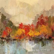 abstract painting Fall Riverside II by Silvia Vassileva art for living room Hand painted High quality 2024 - buy cheap