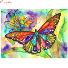 5D Diamond Embroidery Sale colorful butterfly flowers Full Square Diamond Painting Cross Stitch Kit Diamond Mosaic Crystal 2024 - buy cheap