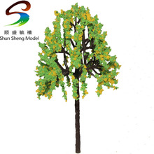 Model tree Plastic model tree high is90mm yellow and light green color tree 2024 - buy cheap