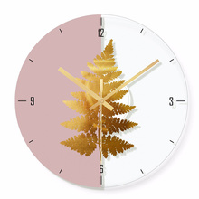 Leaf Plant Wall Clock Creative Frameless Silent Watches Nordic Fresh Personality Living Room Kitchen Decorative Wall Clock 2024 - buy cheap