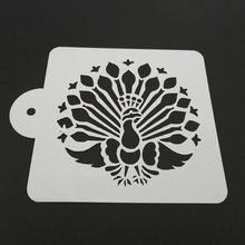 5 Inch Peacock Cake Stencil Template Plastic Printing Mold Fondant Cake Decorating Tools Baking Accessories 2024 - buy cheap