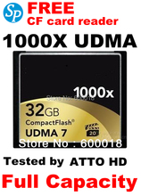 Мощность компактные флэш-cf UDMA 7 карты памяти 1000 X 32 ГБ 64 ГБ 128 ГБ док для цифровых камер DVR бесплатная доставка SPCF32L 2024 - купить недорого