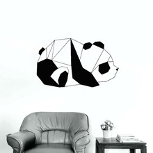 Geometric Panda Wall Decal Bedroom Nursery Interior Design Office Modern Art Mural Vinyl Wall Stickers S366 2024 - buy cheap