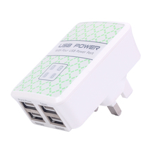 New US/EU/UK 4 Ports USB Wall Charger Quick Charge Travel USB Power Adapter for iPhone 6 Galaxy S6 High quality 2024 - buy cheap