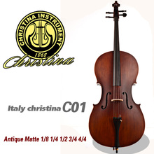 High quality Handmade Cello 4/4 Christina C01 violoncello, antique matte natural flamed acoustic 3/4 cellos musical instruments 2024 - buy cheap