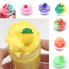 60ML de fruta de la piña esponjoso limo nube limo de arcoíris de arcilla juguete de Slime para los niños de estrés fidget Lizun Floame 2024 - compra barato