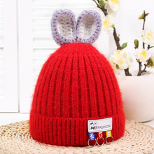 Babys Autumn winter Cotton hair Winter skullies Hat fashion warm beanies hats casual children solid kids acrylic caps cover head 2024 - buy cheap
