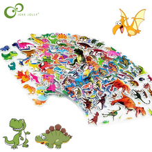 5 Sheets/lot Mixed Small Cool Cartoon Dinosaur Stickers for Kids Boys Animal PVC Puffy Baby School Teacher Reward Gift YYY GYH 2024 - buy cheap