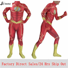 Fancy Kids Adults Magical The Flash Cosplay Costumes Spandex Zentai Bodysuits Jumpsuits Boys Men The Flash Halloween Costumes 2024 - buy cheap