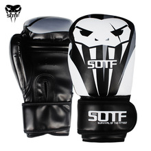 SUOTF PU Boxing Gloves Leather Venomous Head Muay Thai Taekwondo Boxe Punch Pretorian MMA Training KickBoxing Gloves 2024 - buy cheap