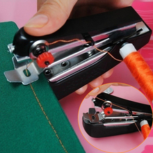 1Pcs Mini Hand-held Clothes Fabrics Sewing Machin Mini Sewing Useful Portable Needlework Cordless  For Home Travel To Use 2024 - buy cheap