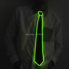 Gravata masculina brilhante de led, gravata estilo moderno com fios brilhante, design alto, 10 cores, festa à noite, gravata decorativa 2024 - compre barato