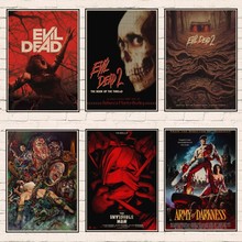 Плакаты из фильма «злые мертвецы», ретро плакаты из крафт-бумаги, настенное искусство, декоративная картина для гостиной, домашний декор, настенные наклейки 2024 - купить недорого