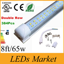 T8 Integrated Double row led tube light 8ft 65w SMD2835 led Light Lamp Bulb 8 foot led lighting fluorescent AC85-265V UL CE&ROHS 2024 - buy cheap