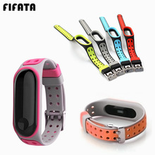 FIFATA For Xiaomi Miband 3 Sport Silicone Wrist Strap Colorful Wristband Replacement Bracelet Mi Band 3 Mi 3 Watch Accessories 2024 - buy cheap