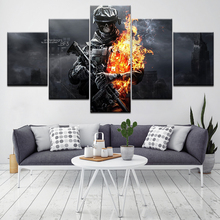 5 Panel Modular Devil Soldier Knight Painting Canvas Wall Art Picture Home Decor Living Room Canvas Print Modern Painting 2024 - buy cheap