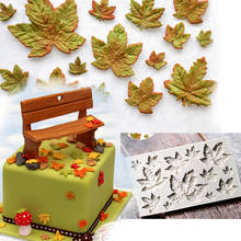 3D Food-grade Silicone Mold DIY Cake Border Maple Leaf Cake Decorating Silicone Chocolate Soap Mold 2024 - buy cheap